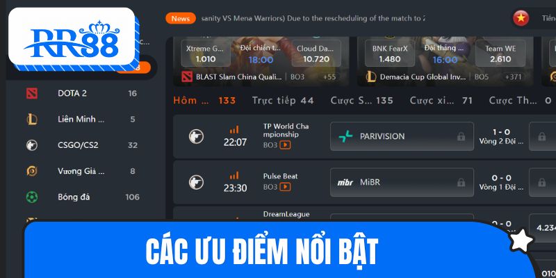 Các ưu điểm nổi bật tạo nên thành công của sân chơi