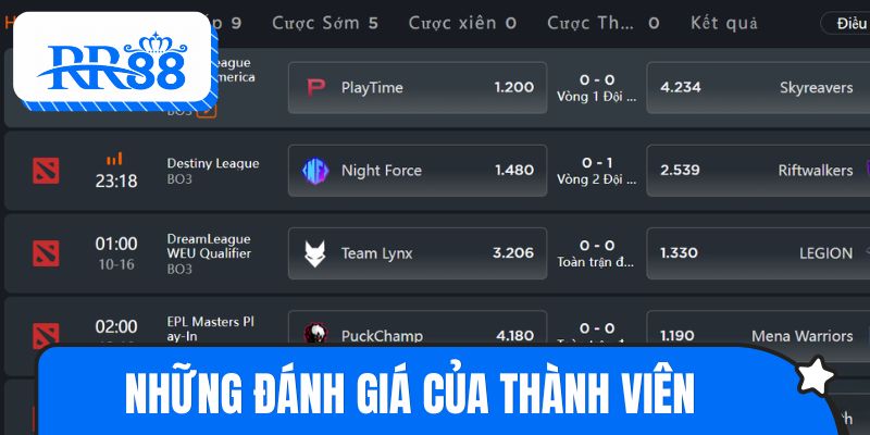 Những đánh giá của thành viên khi trải nghiệm sân chơi